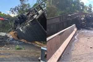 Acidente na BR-376 em Ponta Grossa: Carreta tomba e motorista é socorrido Boca no Trombone Acidente na BR-376 em Ponta Grossa: Carreta tomba e motorista é socorrido