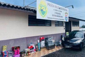 Polícia Militar apreende mercadorias de descaminho em Inácio Martins Boca no Trombone Polícia Militar apreende mercadorias de descaminho em Inácio Martins