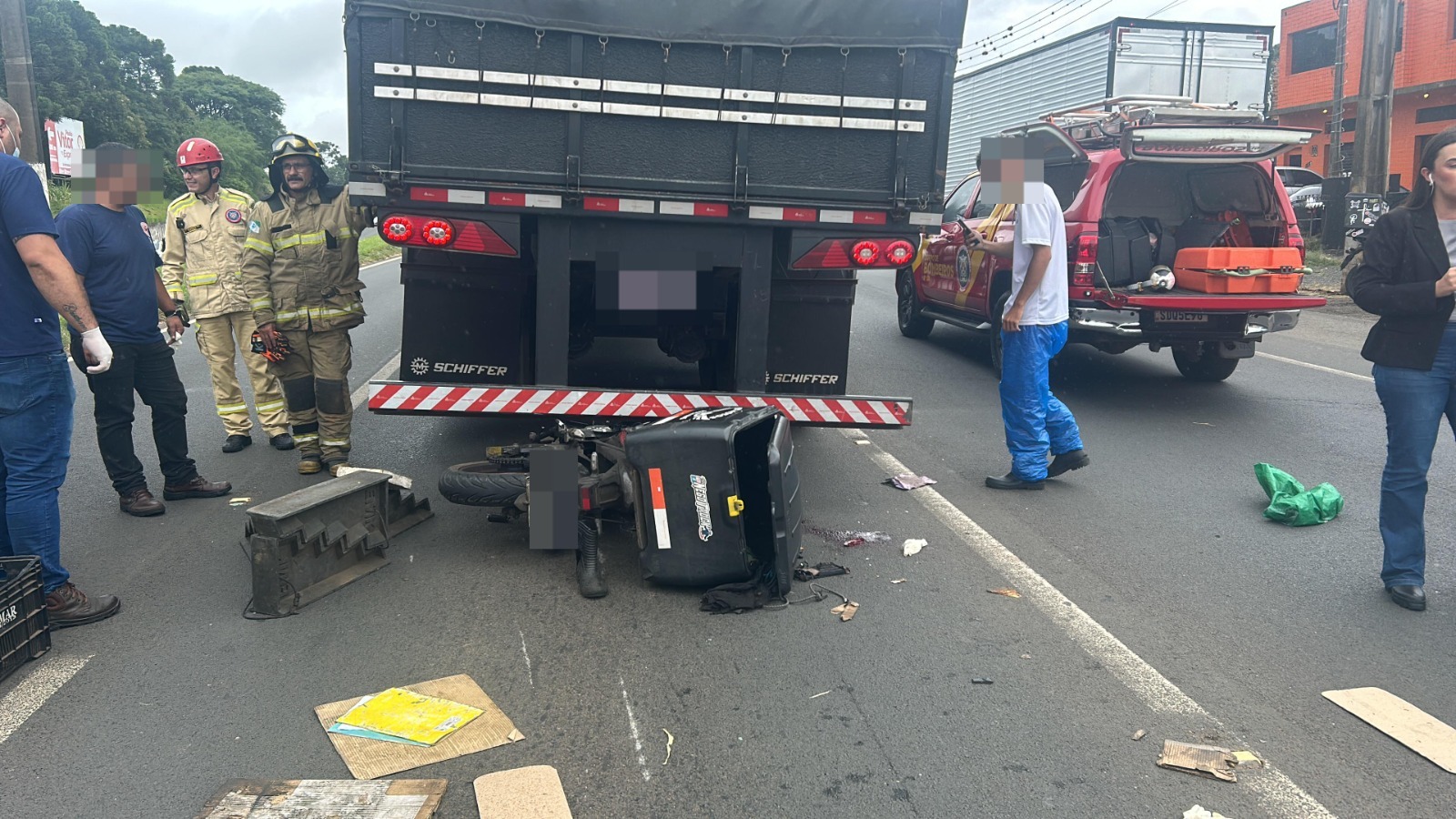 Acidente Souza Naves Boca no Trombone Imagem mostra acidente na souza naves 