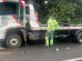 Caminhão guincho do DER é atingido por outro veículo na BR-376, em Tibagi Boca no Trombone Caminhão guincho do DER é atingido por outro veículo na BR-376, em Tibagi