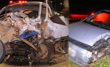 Confira imagens do grave acidente na Rua Rio Cavernoso em Ponta Grossa